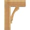 Ekena Millwork Merced Block Rough Sawn Bracket w/ Offset Brace, Western Red Cedar, 8"W x 20"D x 28"H BKT0806X20X28MRC05RWR - alternate 2